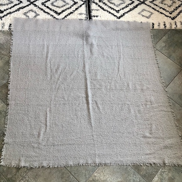 Knit blanket scarf large cool grey - Picture 3 of 5